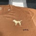 VS PINK CAMPUS SWEATPANTS & CAMPUS TEE IN TOFFEE LIMITED EDITION SIZE LARGE