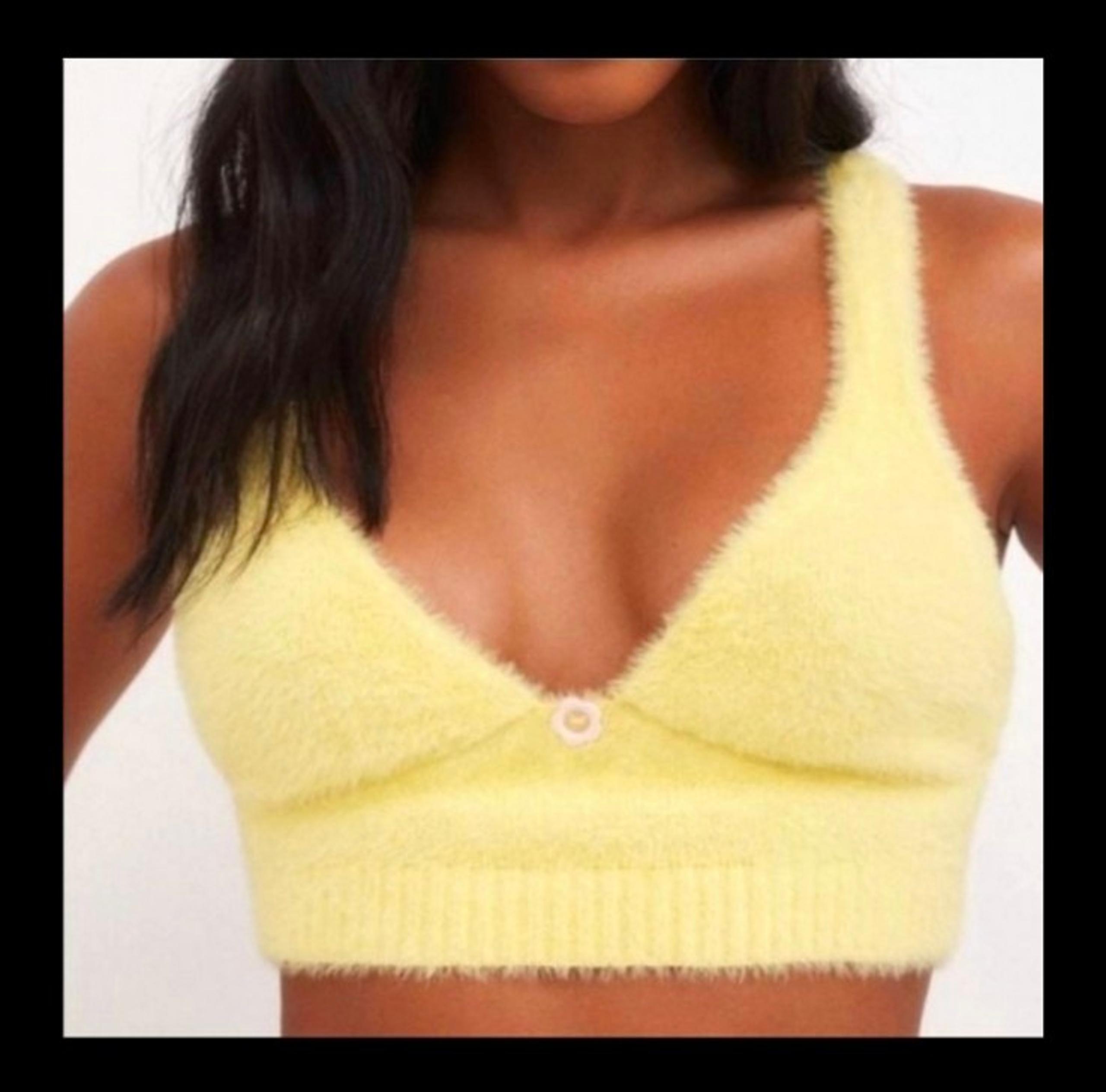 For Love and Lemons Devon mohair crop top XXS