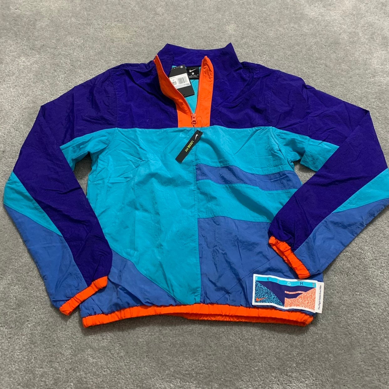 Nike Air Flight 1/2 Zip Windbreaker XS