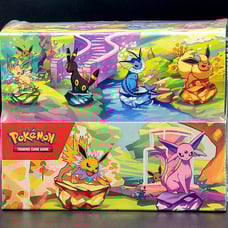 Pokemon prismatic evolutions sealed mini tin display (8 mini tins)