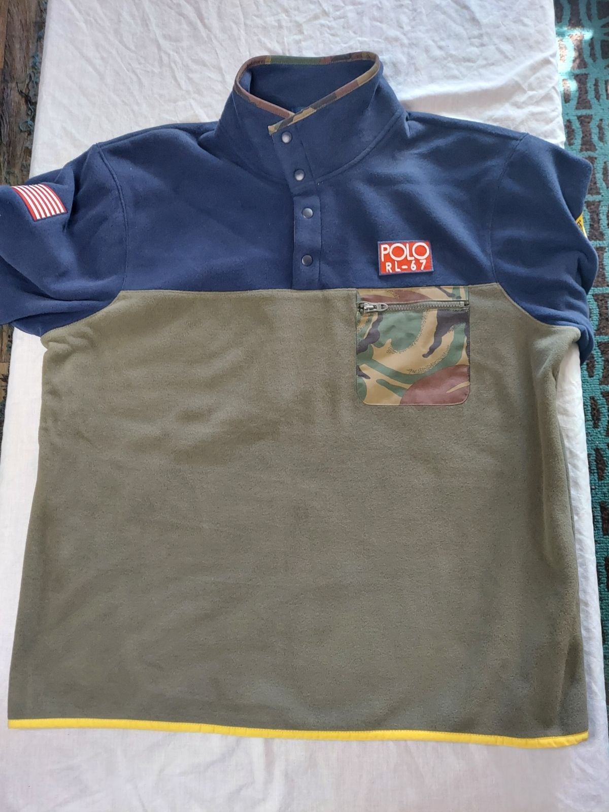 Polo Ralph Lauren Camo RLPC 67 Pullover Navy Fleece