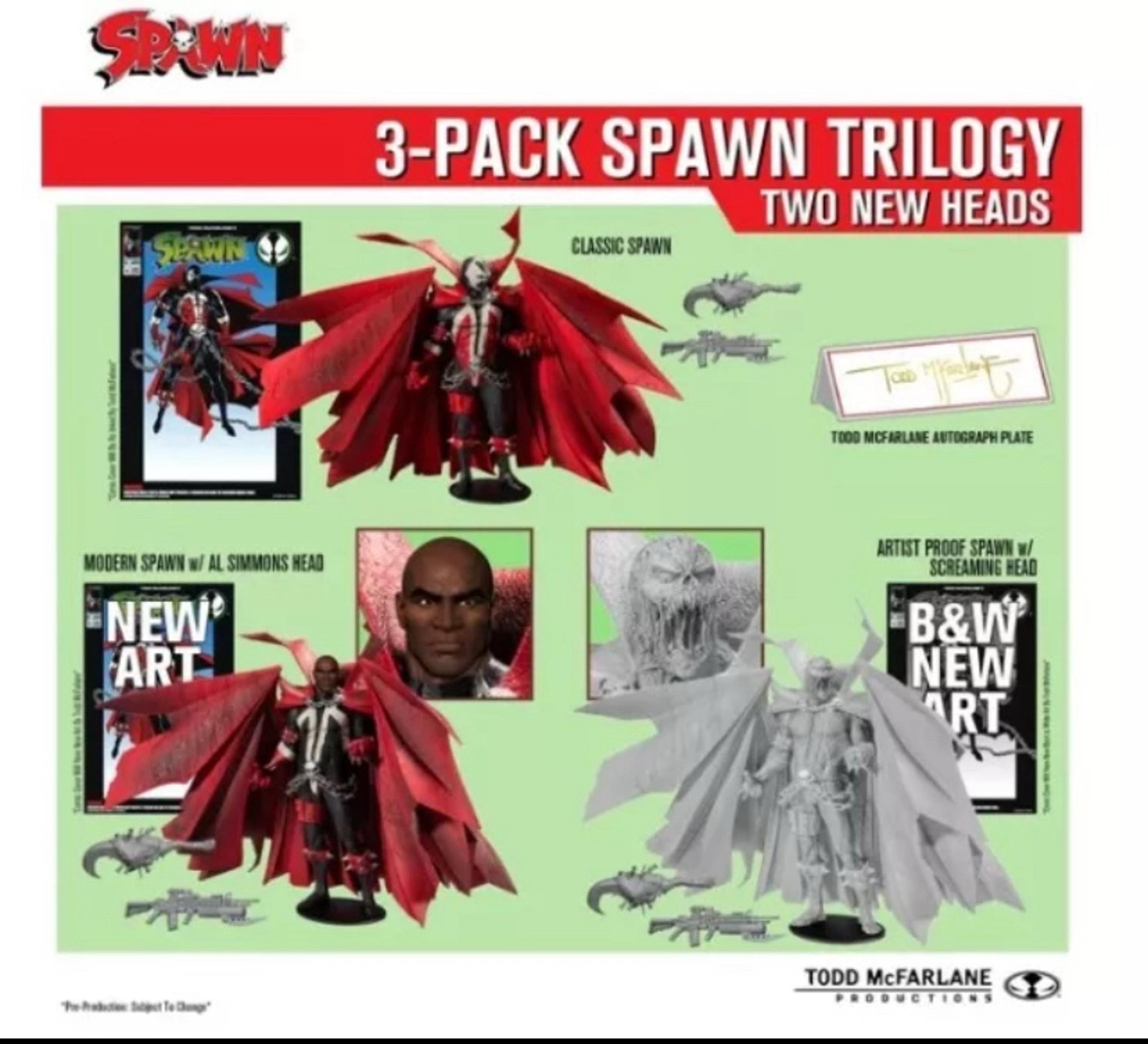 Todd McFarlane SPAWN KICKSTARTER 3-Pack 2020/2021 Exclusive Action Figure Set