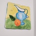 Julia Junkin Studio Ceramic Trivet, Cheese Board, Tile Wall Hanging, Oranges