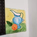 Julia Junkin Studio Ceramic Trivet, Cheese Board, Tile Wall Hanging, Oranges
