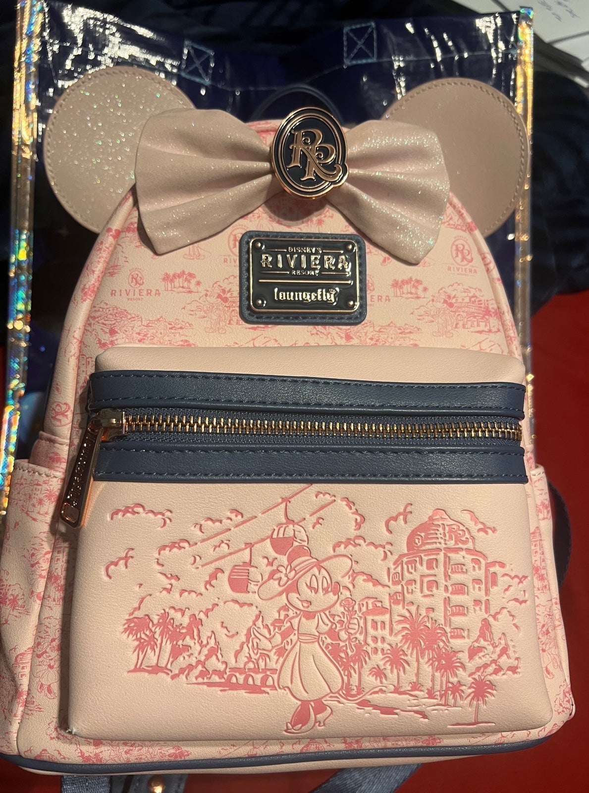 Exclusive Disney Riviera Resort Minnie Loungefly Bag Ears