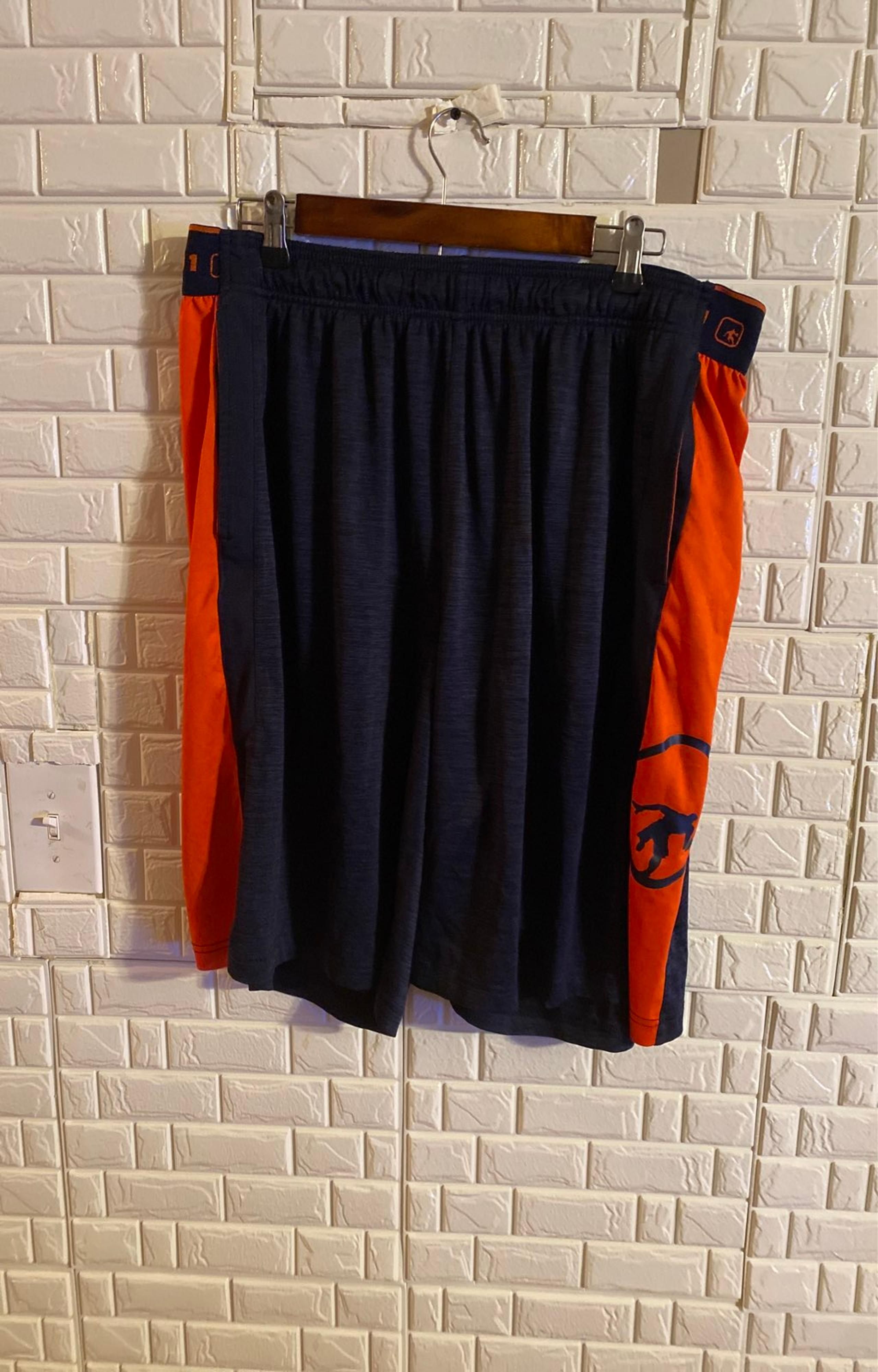 And1 Mens Athletic Basketball Shorts 2XL Black Shorts Elastic Drawstring Pockets