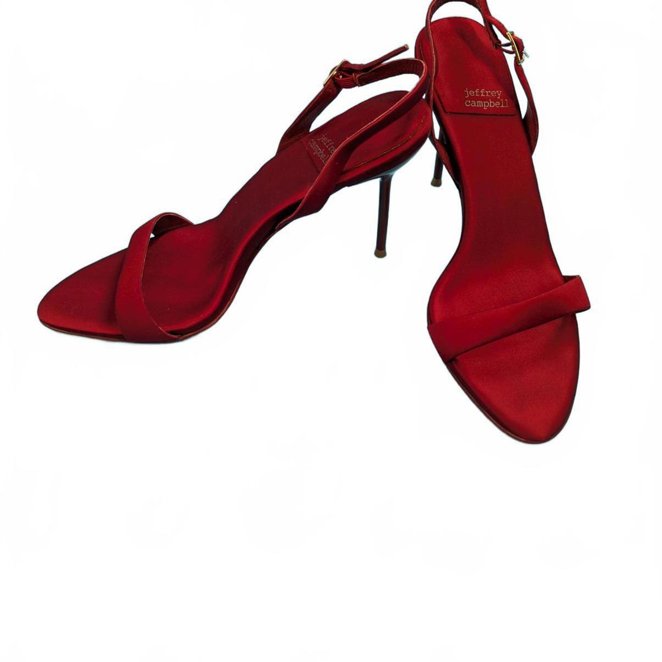 Stylish Red Slingback Go Getter Heels by Jeffrey Campbell $150 SIZE 9.5 NWOB