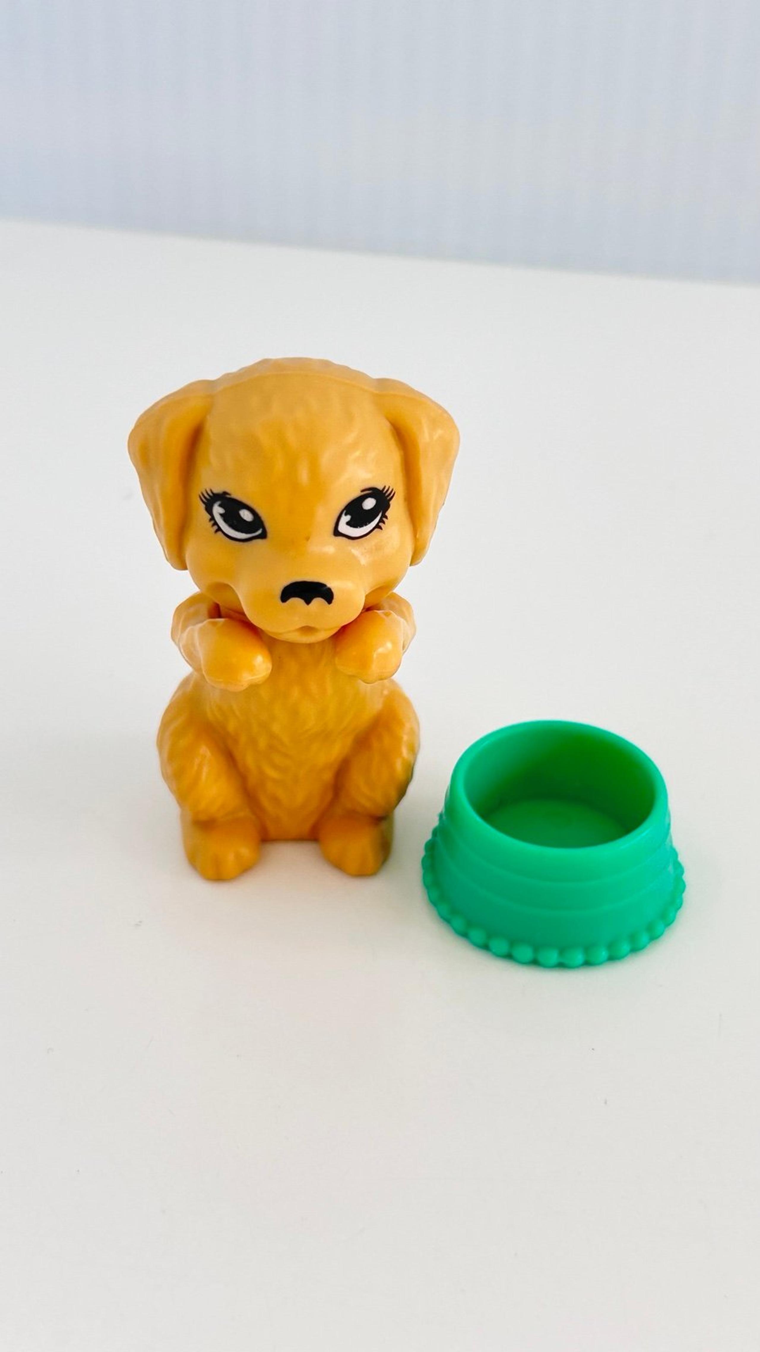 Barbie Golden Retriever Puppy From "Stroll 'N Play" Pups Playset Dog With Bowl