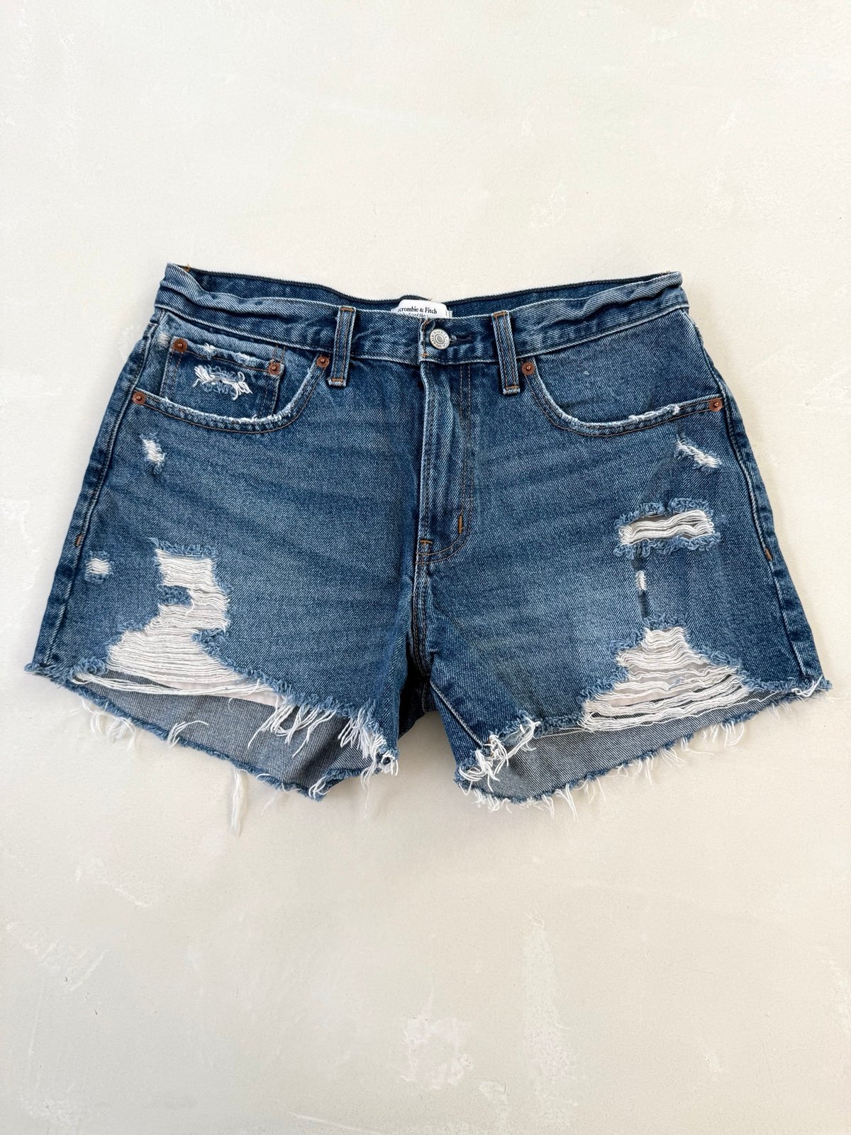 Abercrombie Boyfriend Mid Rise Denim Shorts 29