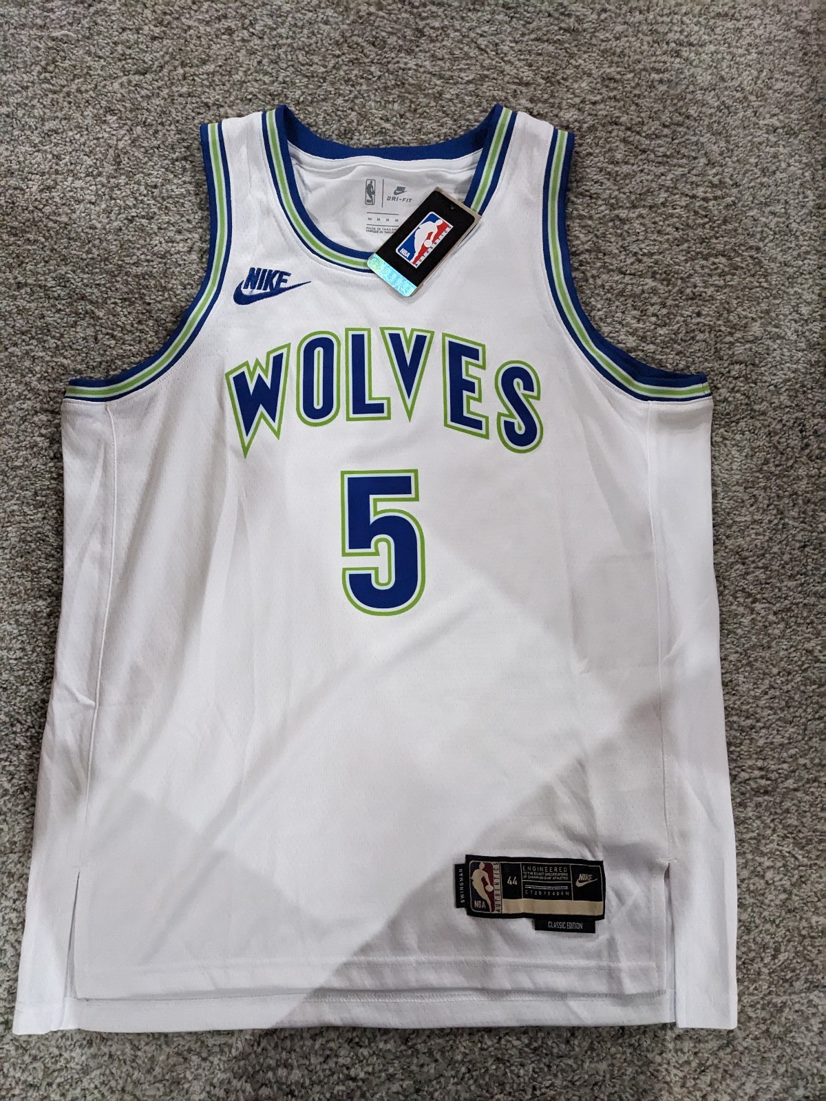 Minnesota Timberwolves Anthony Edwards Throwback Jersey