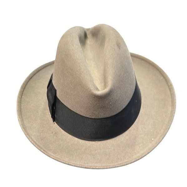 Vintage Late 40s 50s Cavanagh size 6 3/4 Medium Gray Beaver” 20 Fedora