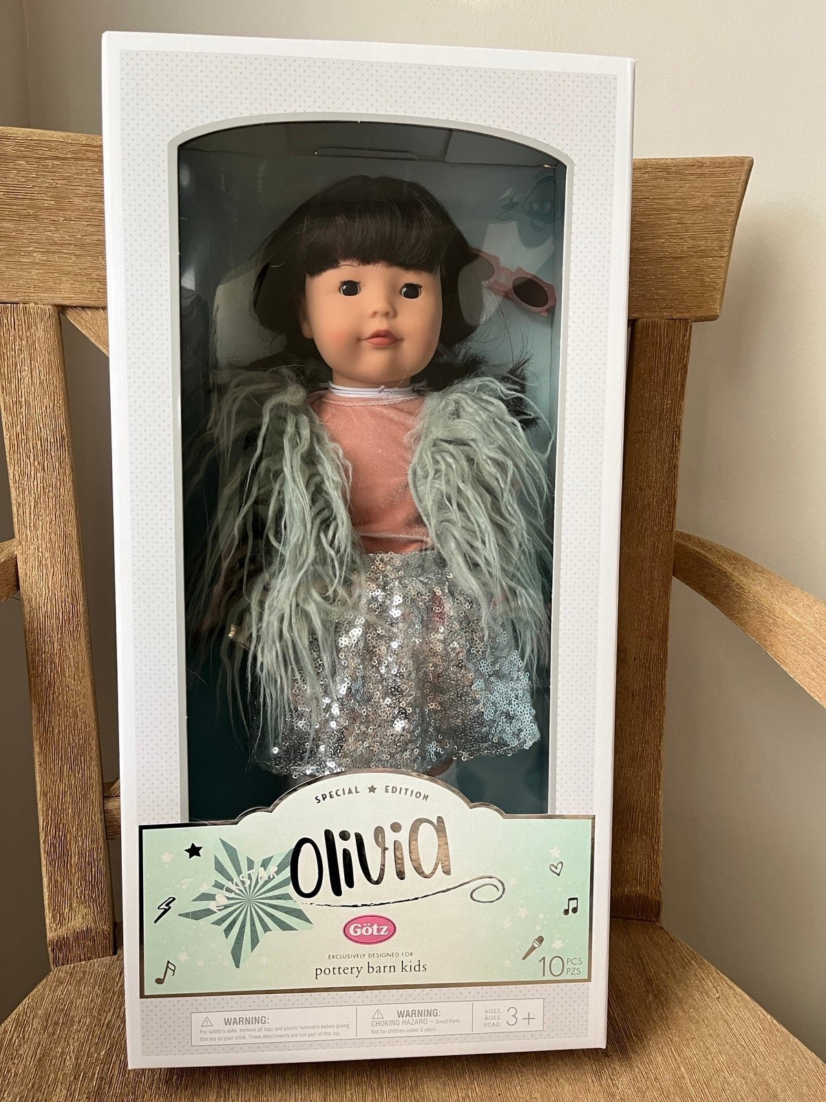 Pottery Barn Kids Special Edition Olivia Rockstar Götz Doll Brand New NWT