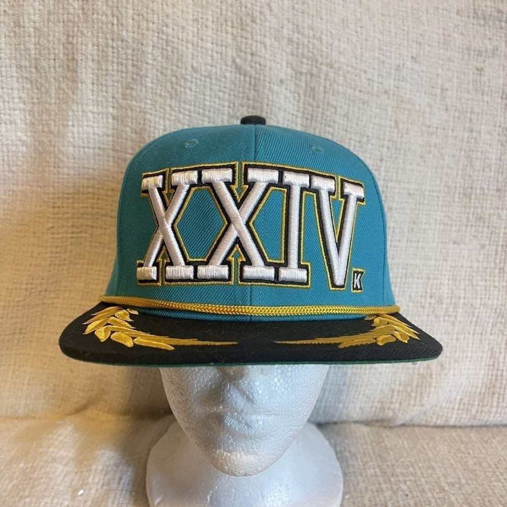 BRUNO MARS Exclusive 24K Magic XXIV World Tour Mitchell & Ness Blue Cap Hat Wool