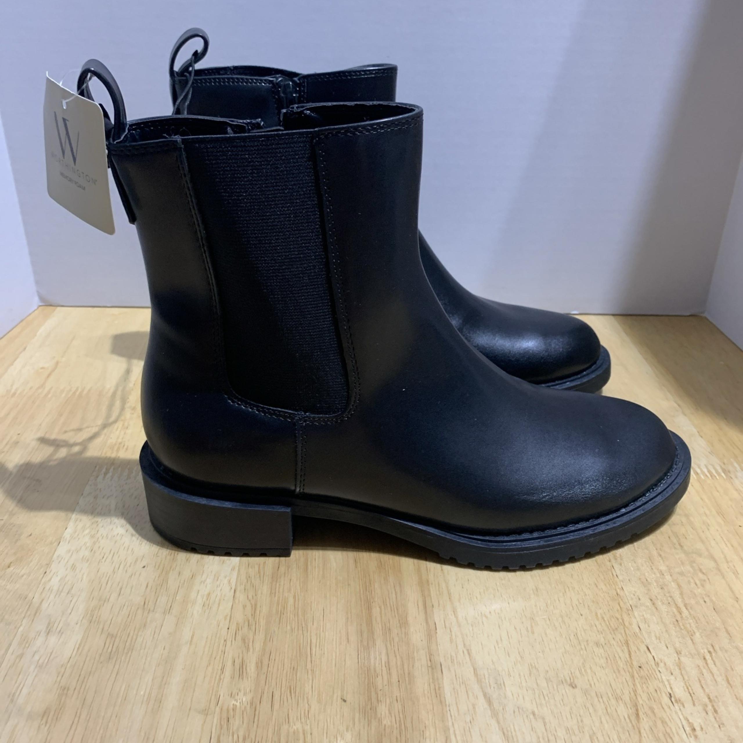 Worthington Franz Women Black Zip Boots Size 7.5M Retail!! $75