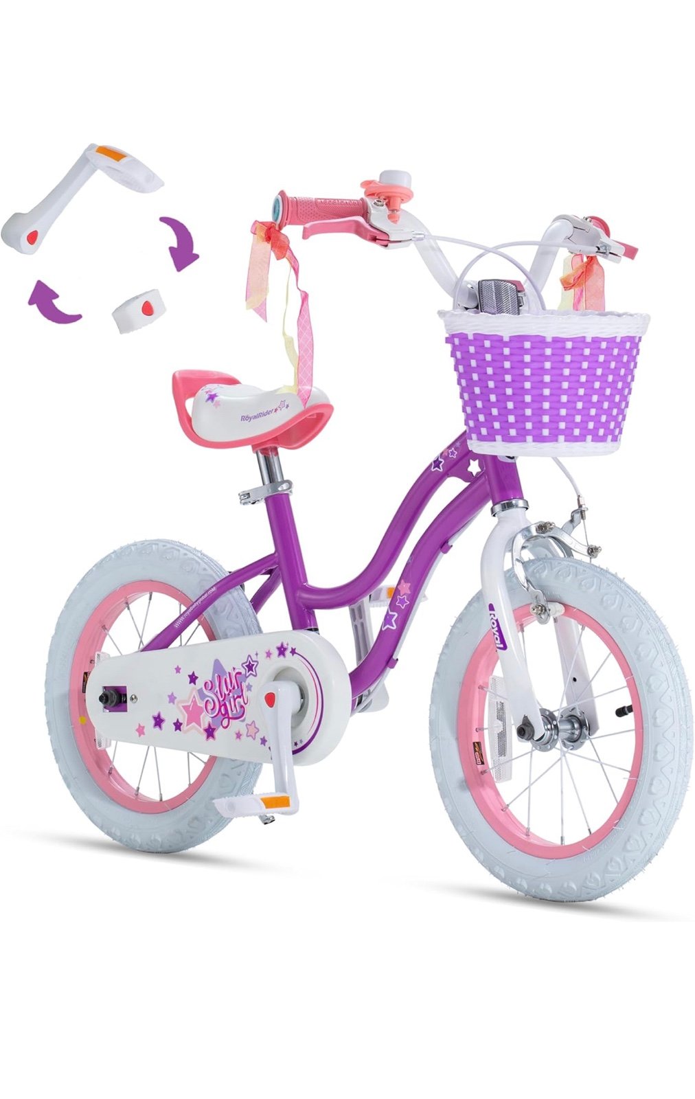 RoyalBaby EZ Toddlers Kids Bike for Girl