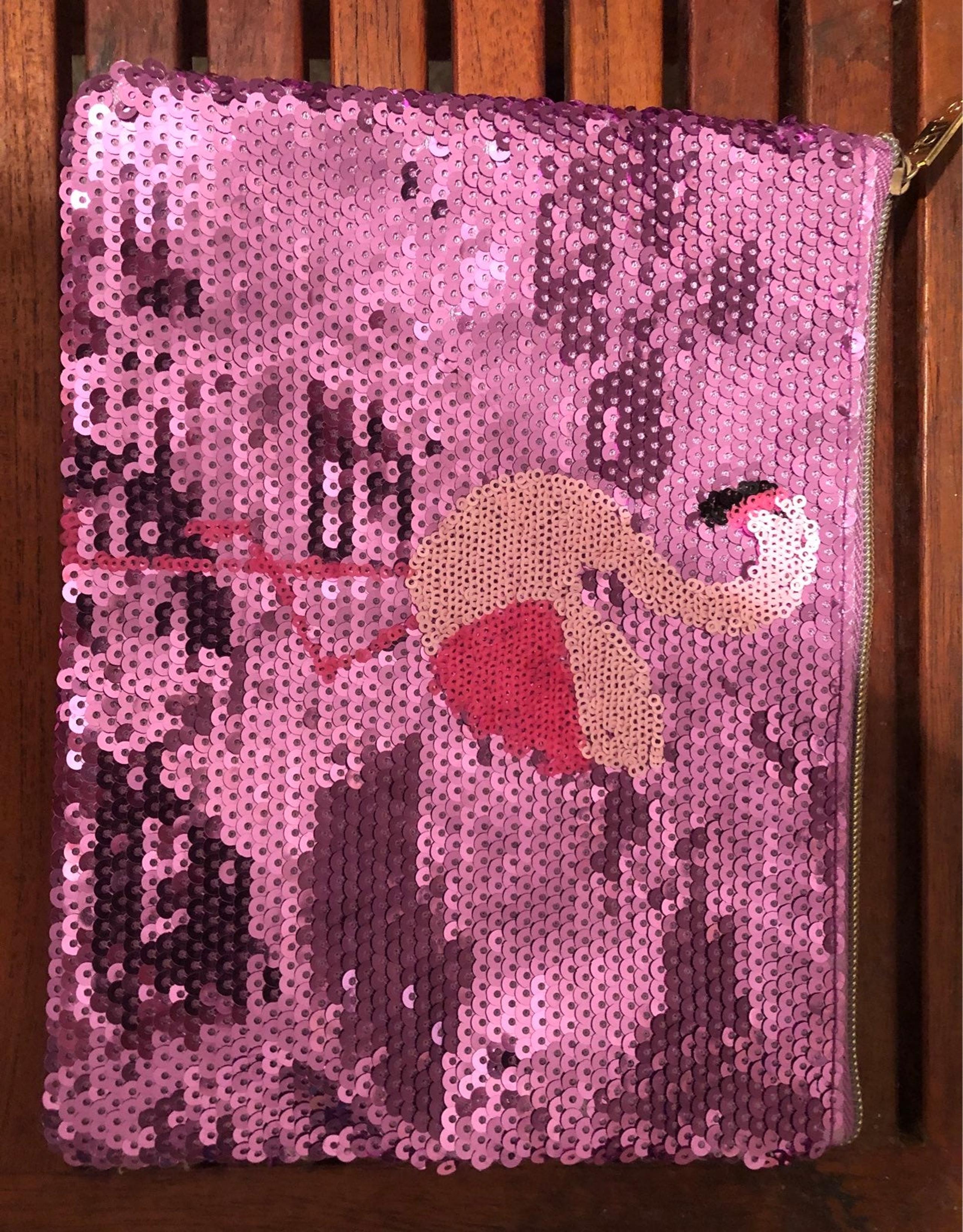 Sequin make up bag
