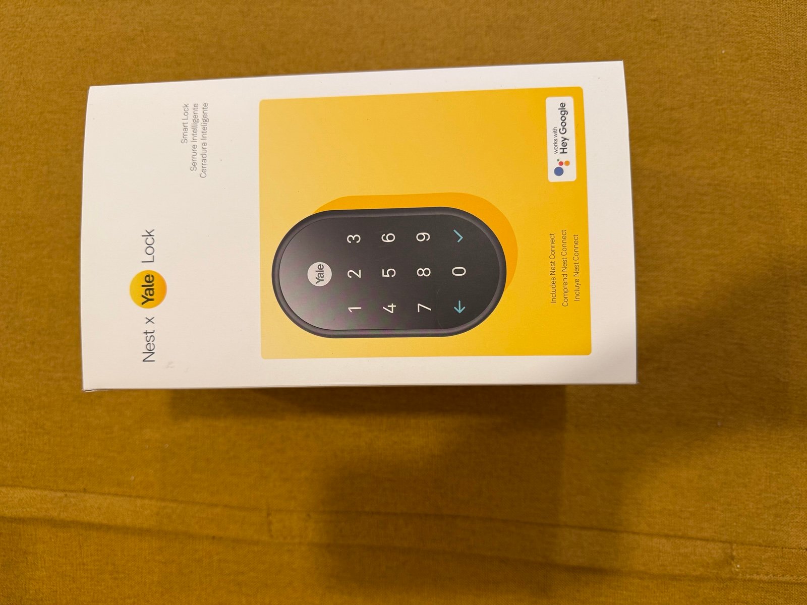 Nest Yale Lock - black suede color