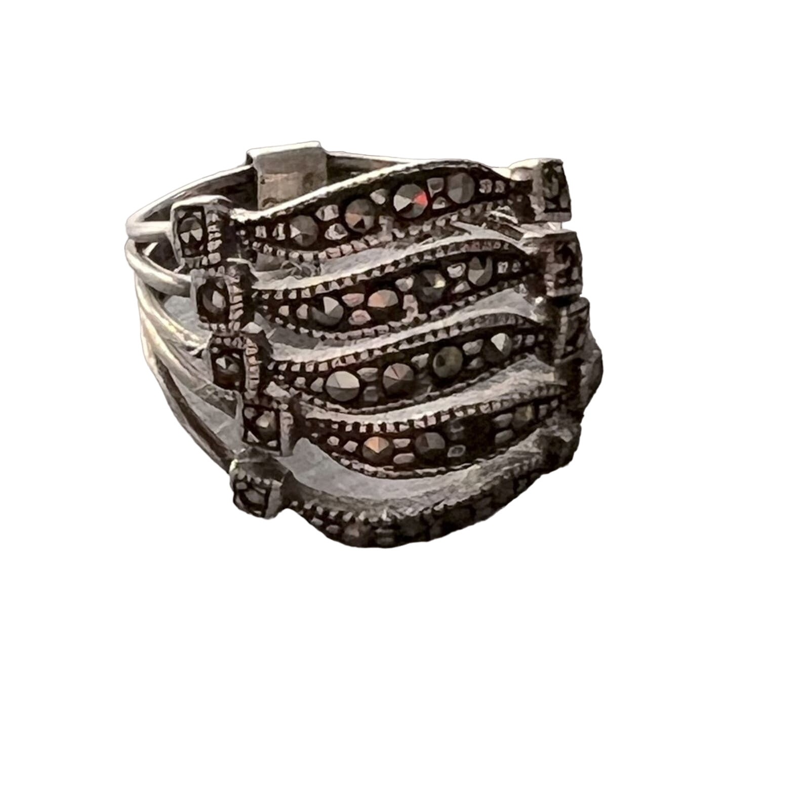 Judith Jack Sterling Silver Ring Size 6.5