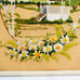 Vintage Sunset Stitchery Sunset in the Park Needlepoint Embroidery Completed