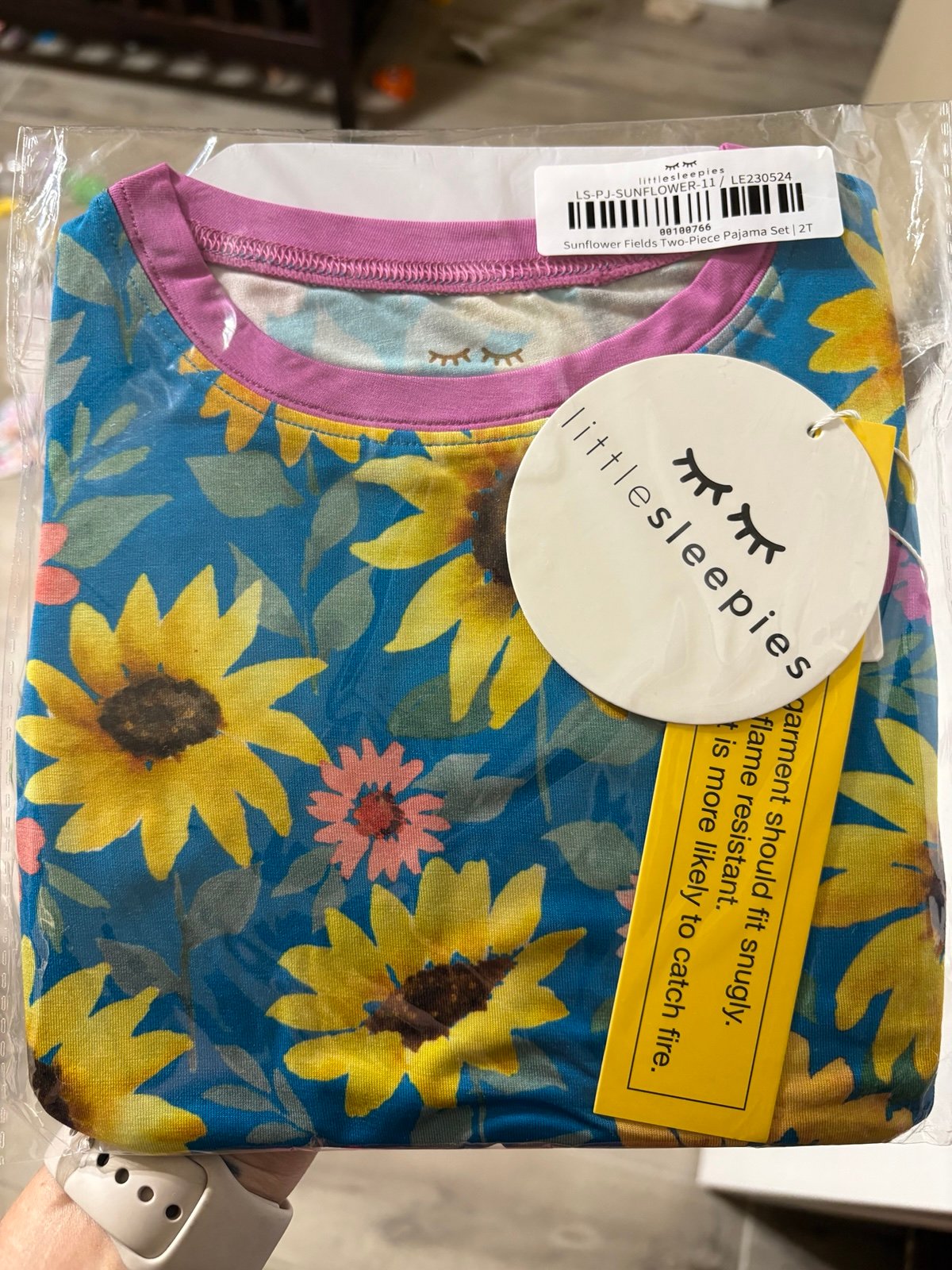 Little Sleepies sunflower pjs