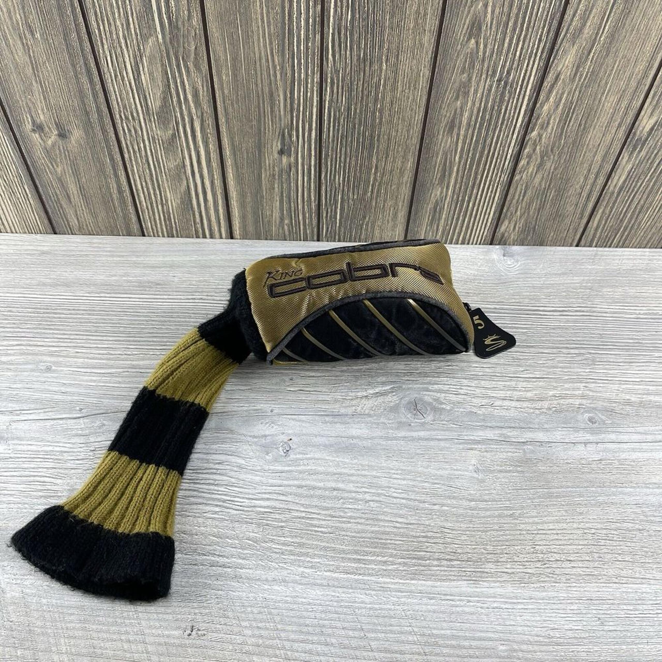 King Cobra SS  Golf Club Headcover #5  [Black & Gold] Replacement Cover