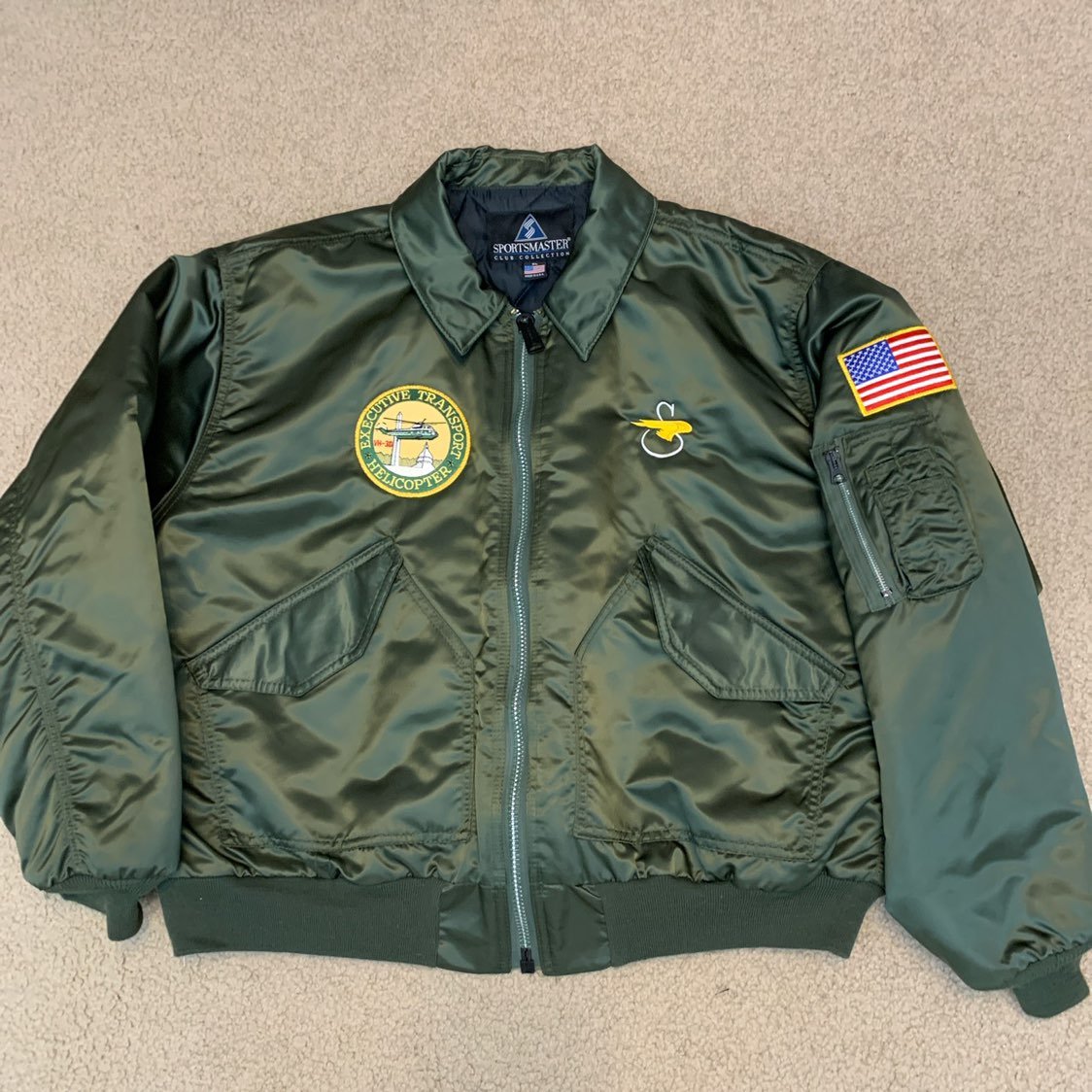 Vintage Marine One Helicopter Jacket