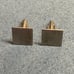 Sterling Silver Square Cufflinks As Is Mens Unisex Stamped Vintage Retro Classic