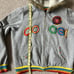 Vintage Y2K Coogi Fur Lined Trim Zip Up Hoodie Grunge Mallgoth Women’s XL