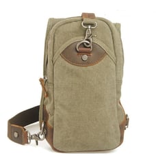 Outdoor Sports Canvas Casual Mens Chest Bag