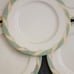 5-Lenox Bellevue Sea Green Pattern Dinner plates