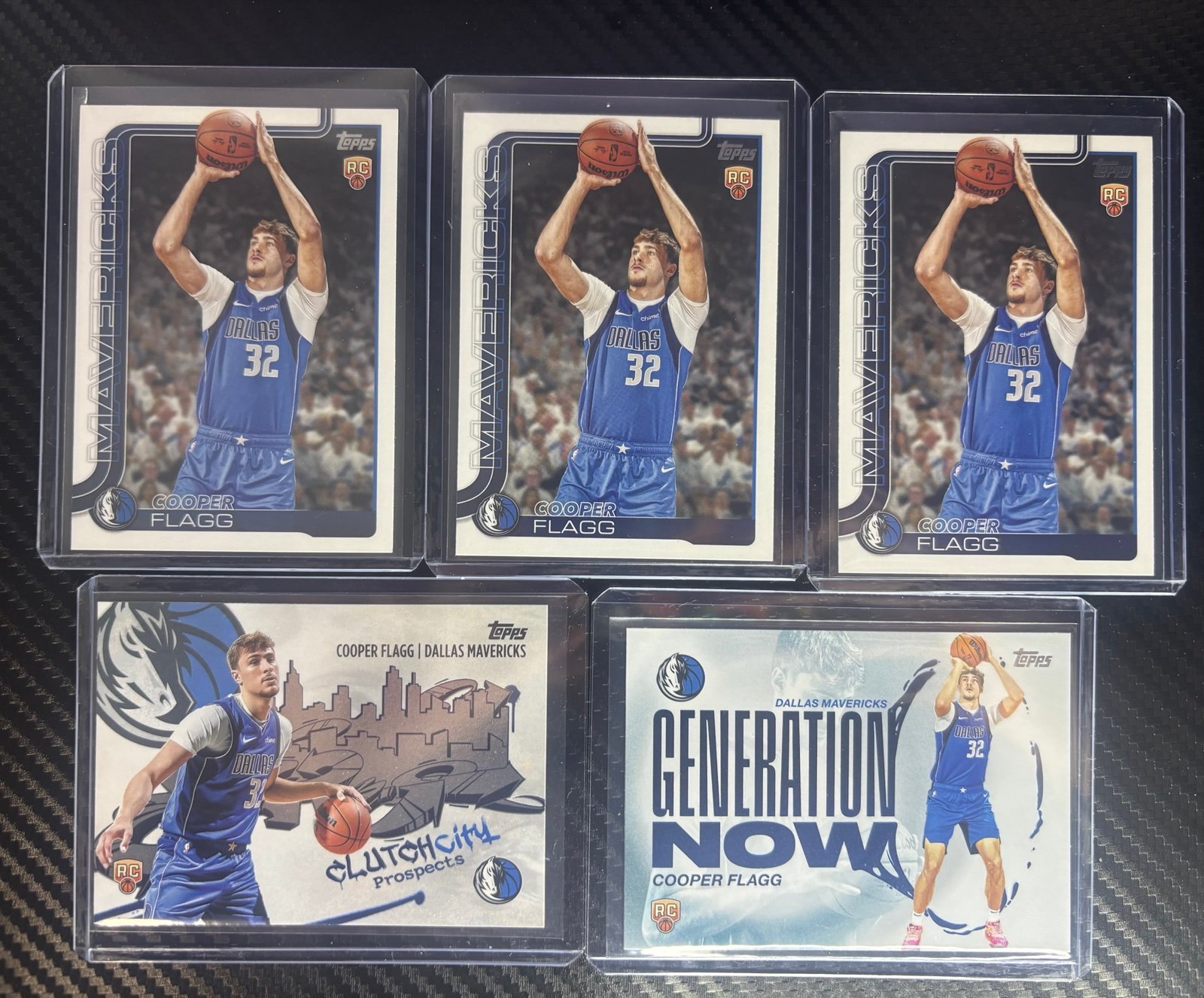 2025-2026 Topps Basketball Cooper Flagg Rookie Lot, Generation Now Clutch City