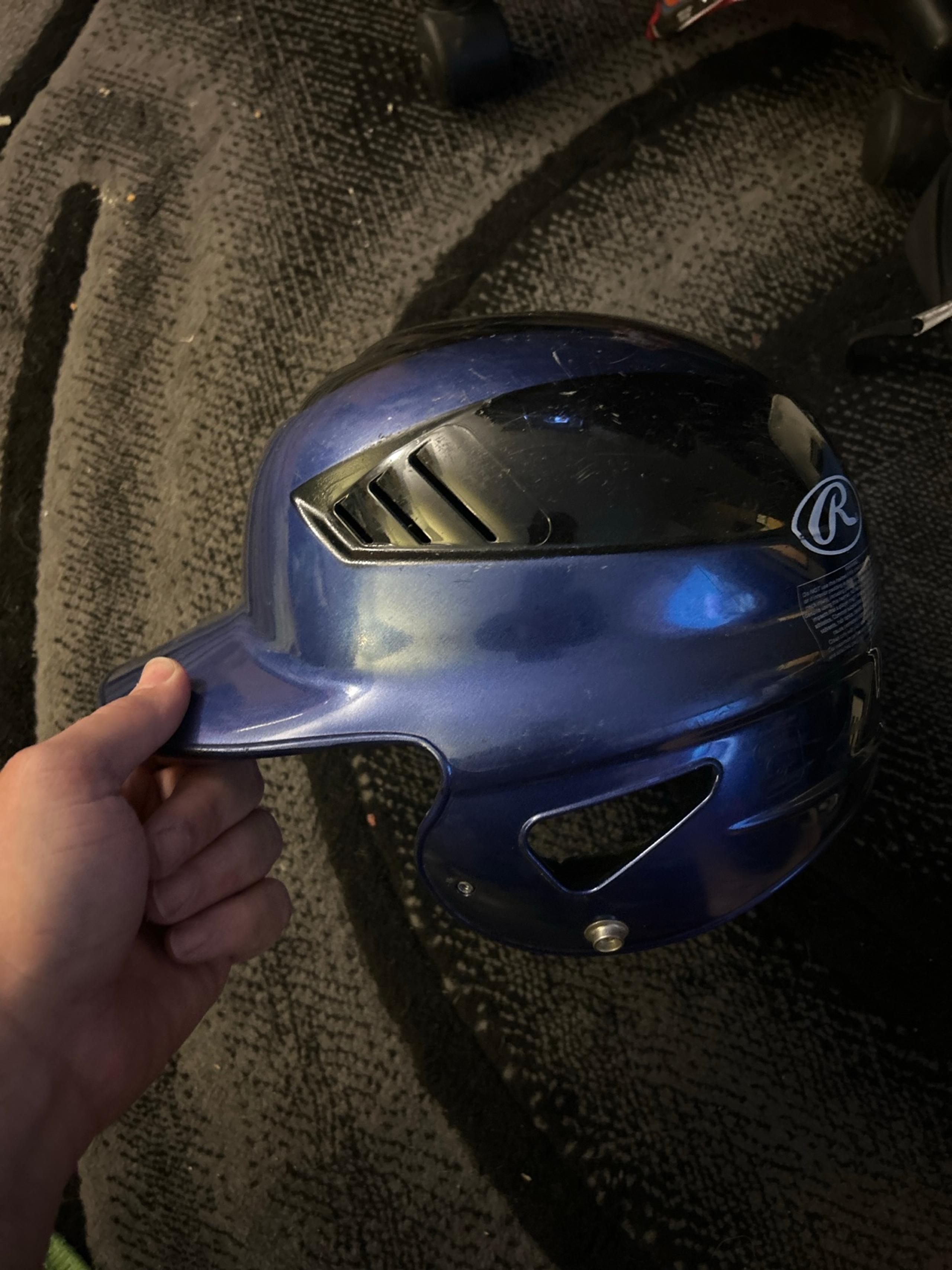 Rawlings CFHL Batting Helmet Black/Blue Sz 6 1/2- 7 1/2