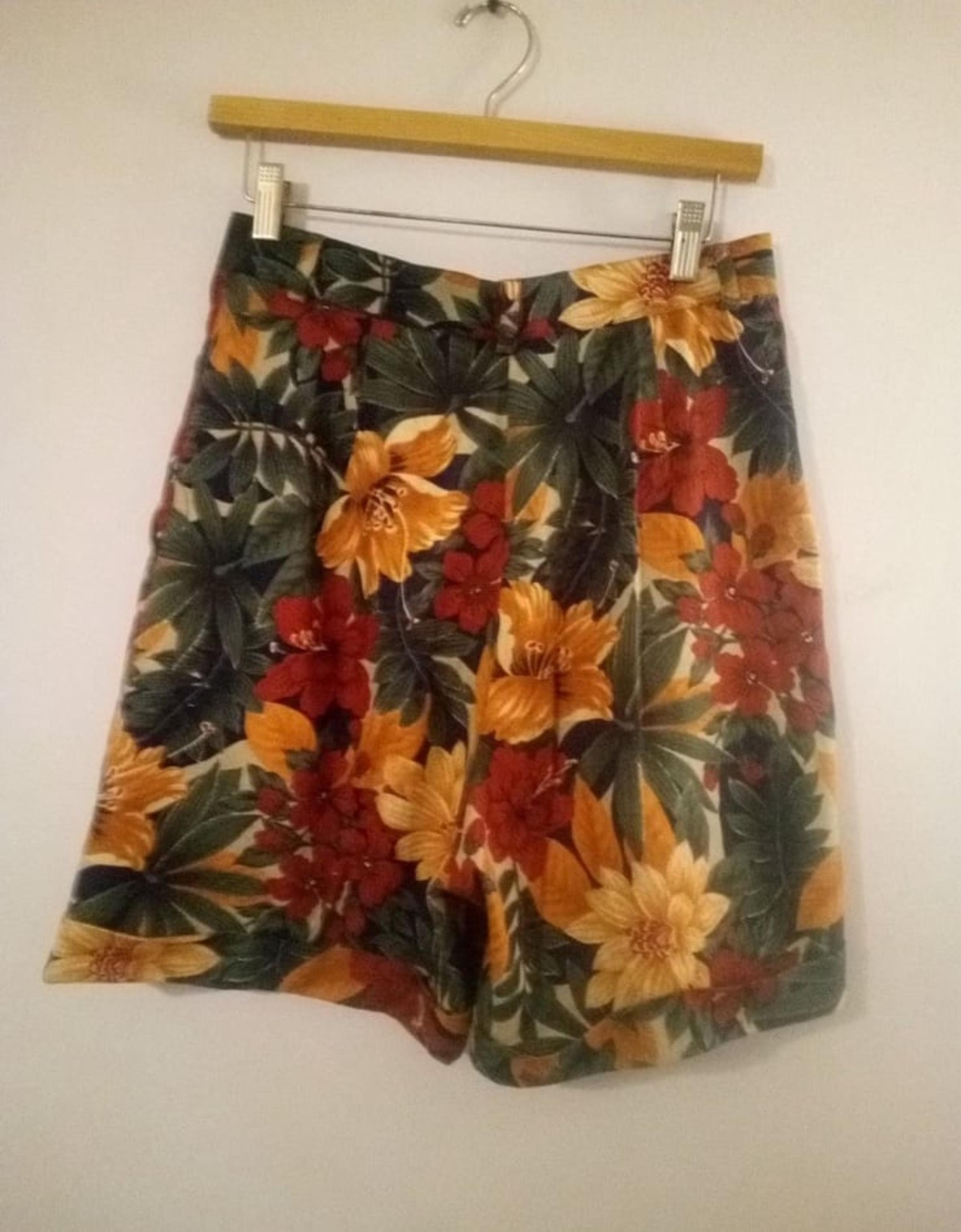 Vtg Rafaella pleated culotte shorts Sz 8