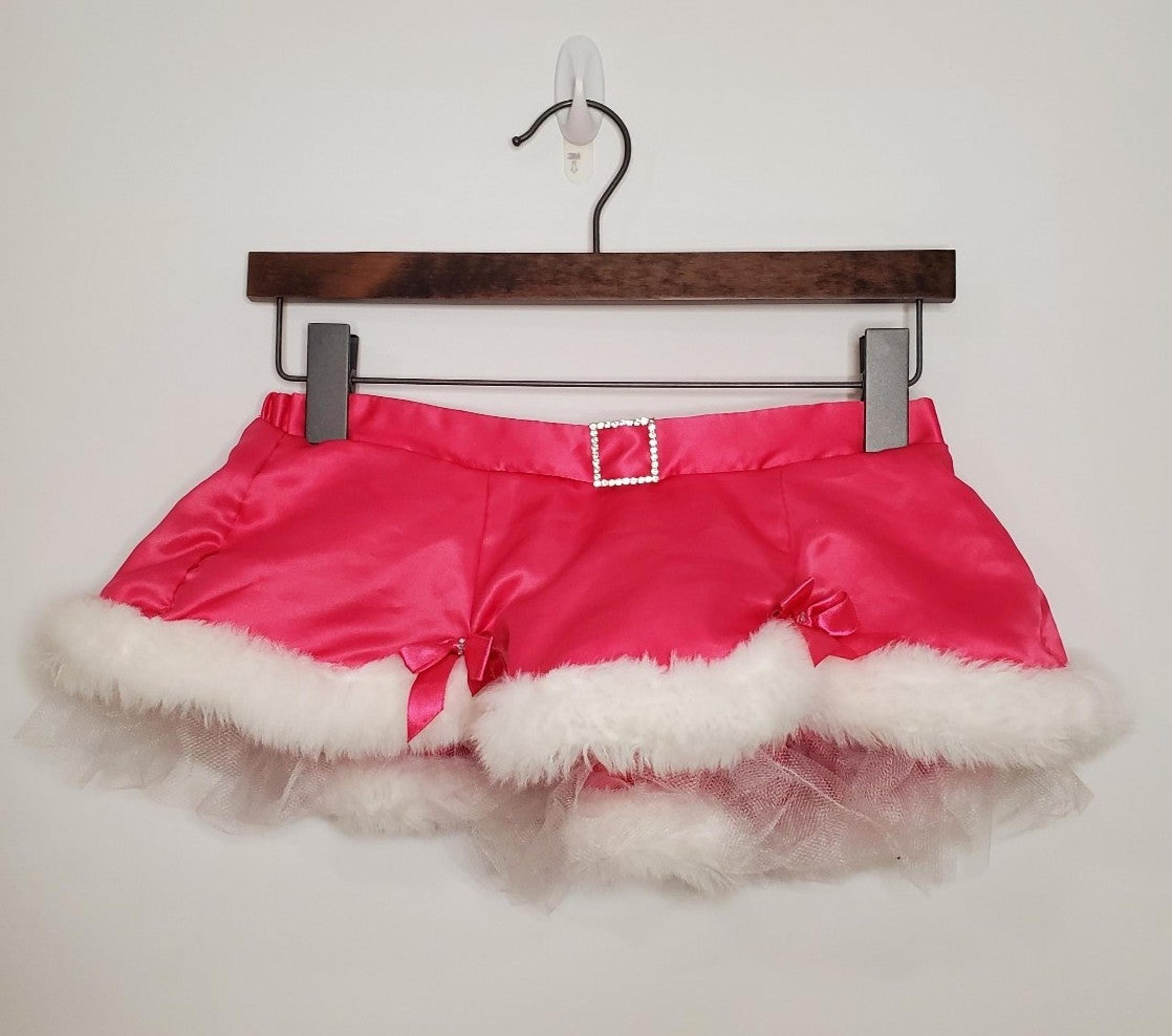 Rare/Vintage Victoria's Secret VS Sexy Santa Baby Pink Mini Skirt, OS