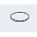Unique 18K Solid White Gold Ladies Diamond Eternity Wedding Band Ring -Size 5.25