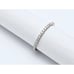 Unique 18K Solid White Gold Ladies Diamond Eternity Wedding Band Ring -Size 5.25