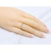 Unique 18K Solid White Gold Ladies Diamond Eternity Wedding Band Ring -Size 5.25