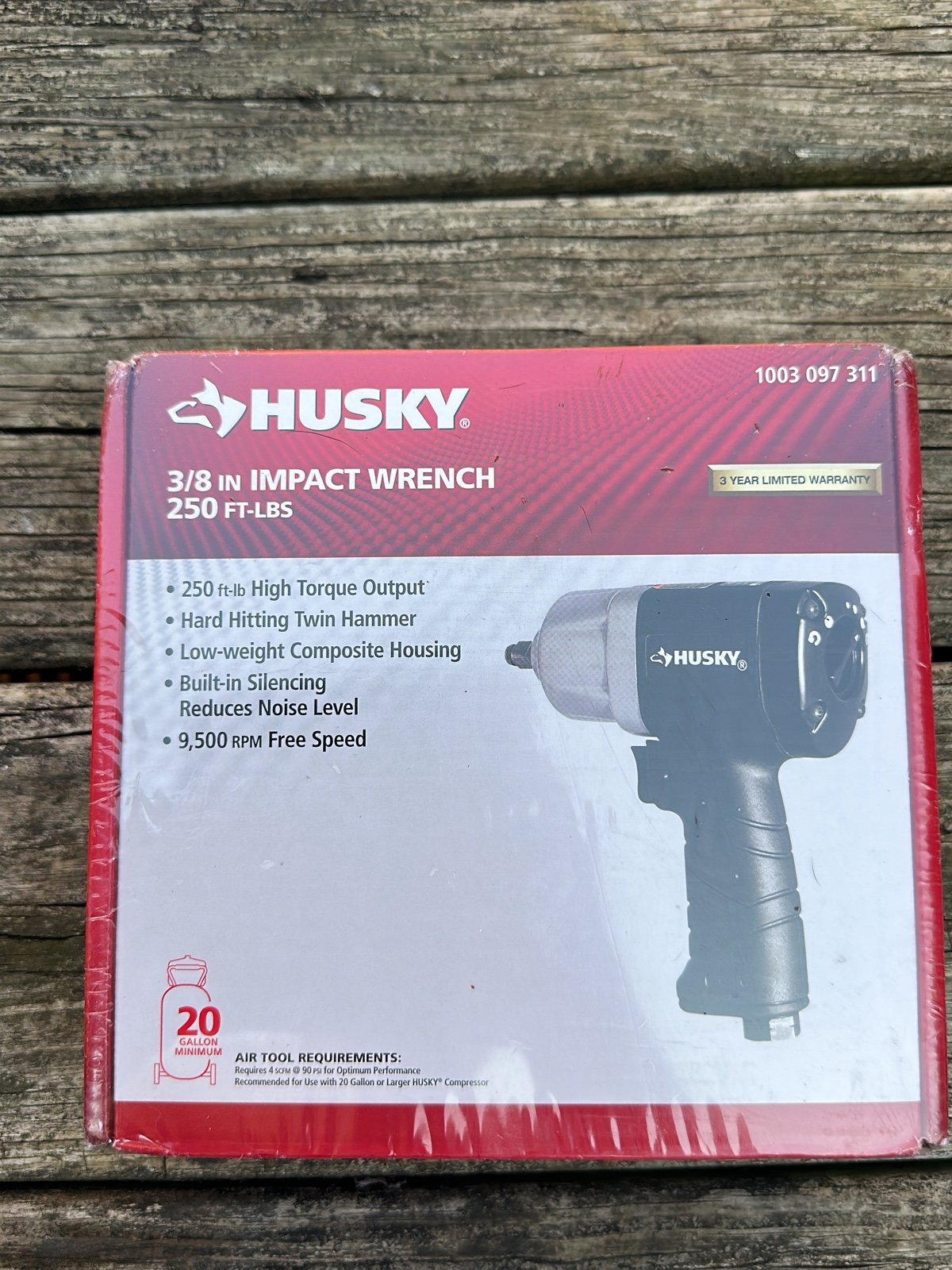 husky 3/8 in impact wrench 250 ft lbs