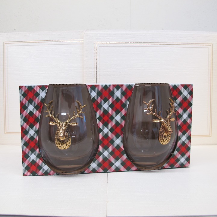 North Pole South Stemless Wine Glasses
