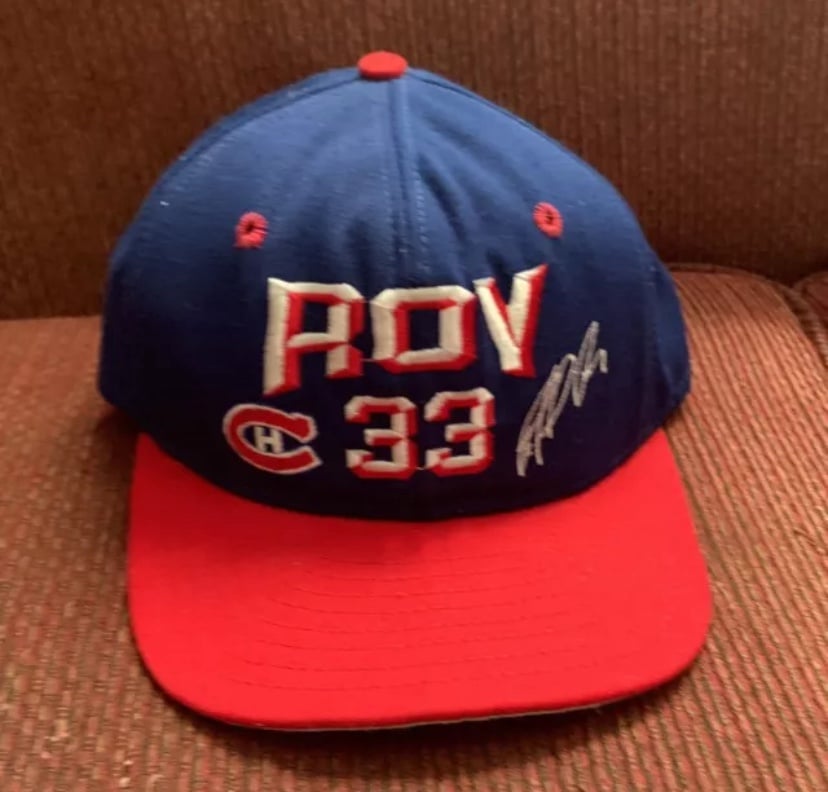 Vintage 90s Montreal Canadiens Patrick Roy Snapback Hat