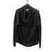 Sarah Pacini Cowl Neck Back Slit Knit Sweater - Black O/S