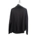Sarah Pacini Cowl Neck Back Slit Knit Sweater - Black O/S