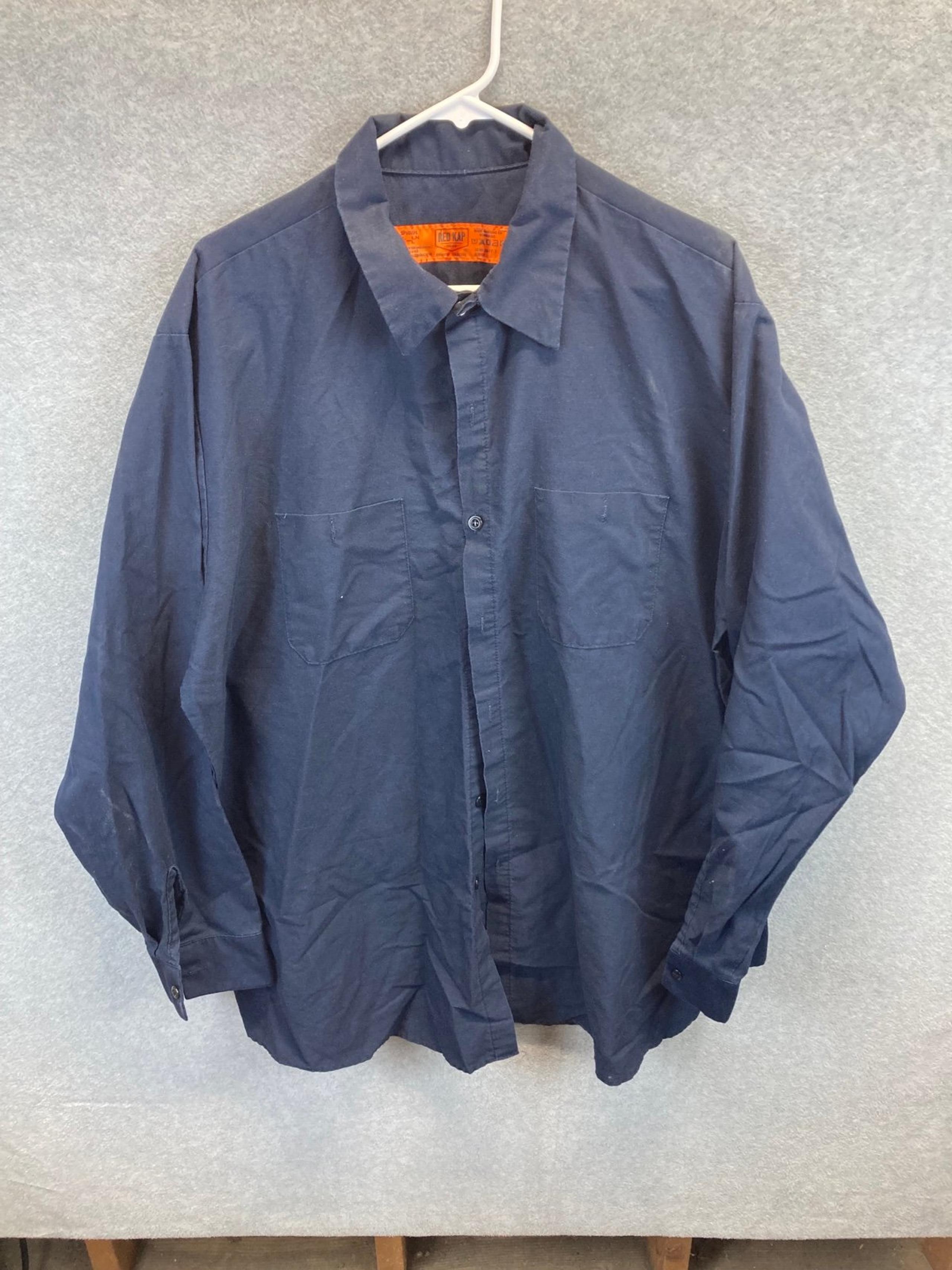 Red Kap Work Shirt 2 Pocket Men's Durable Industrial Uniform XXL