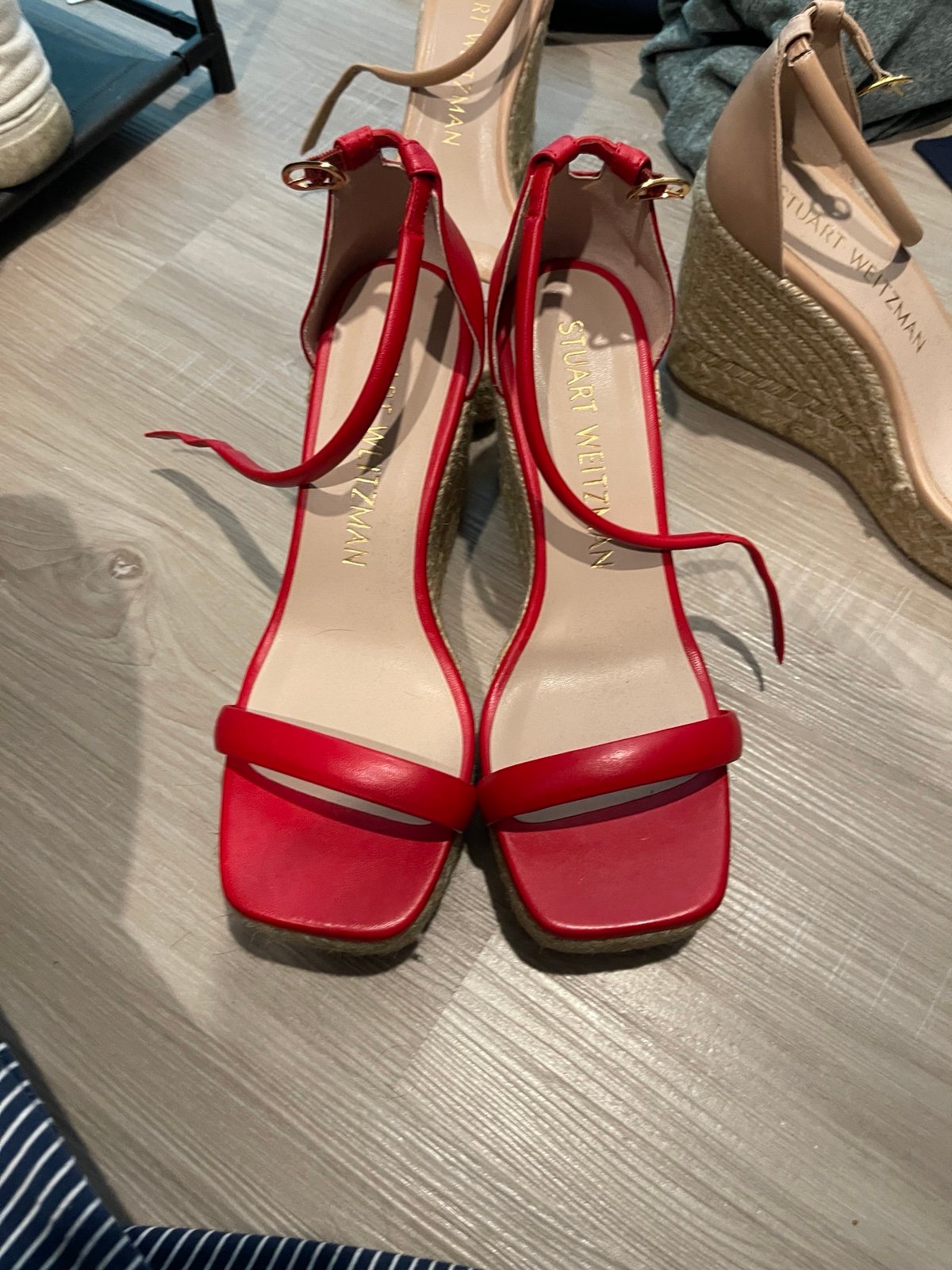 Stuart weitzman red wedges