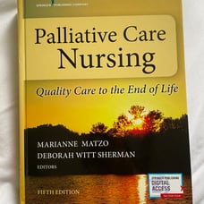 Palliative care nursing book