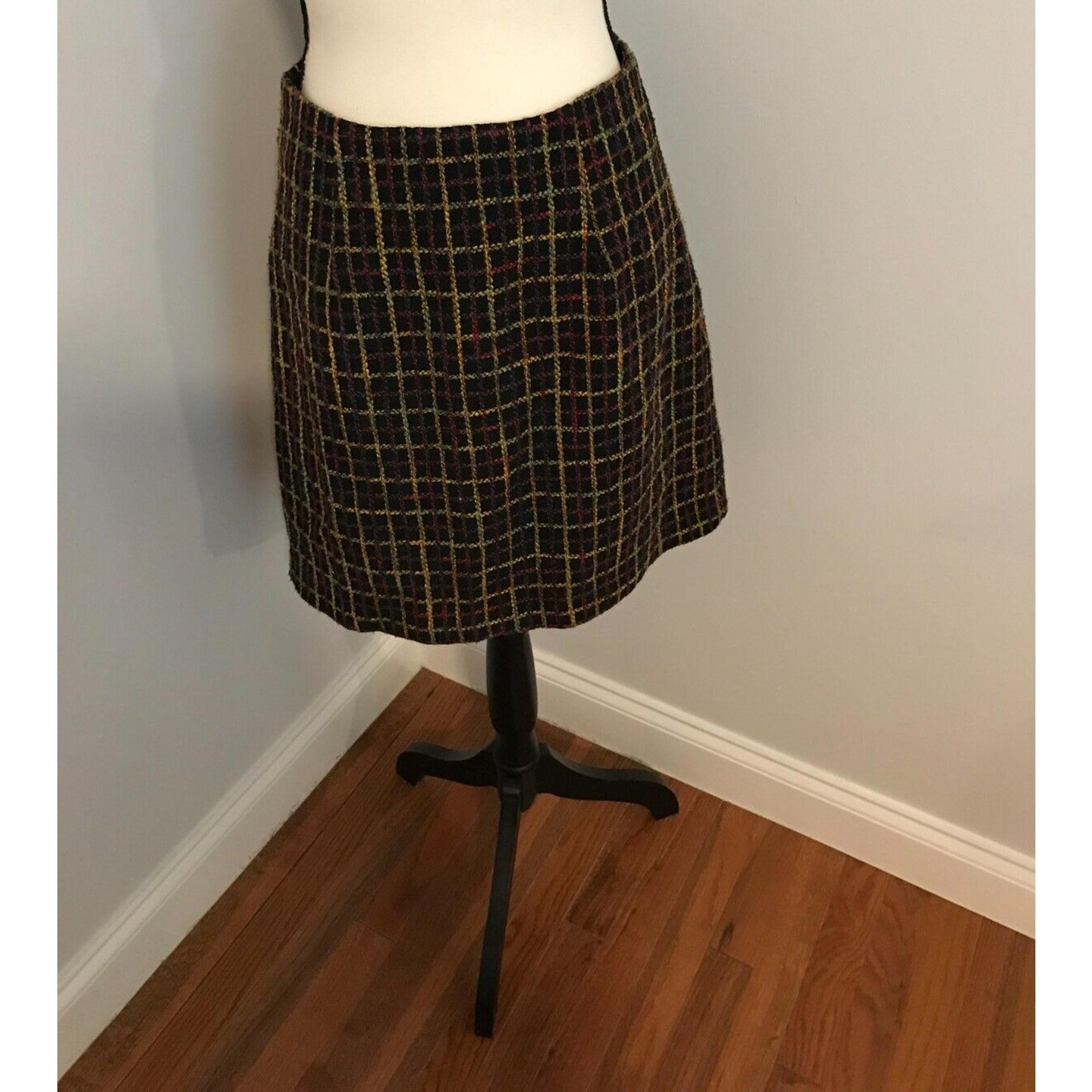 Anthropologie Hutch Windowpane Plaid Mini Skirt - Size Small