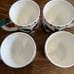 Christmas lefton candy cane holly mugs 1950s