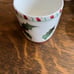 Christmas lefton candy cane holly mugs 1950s