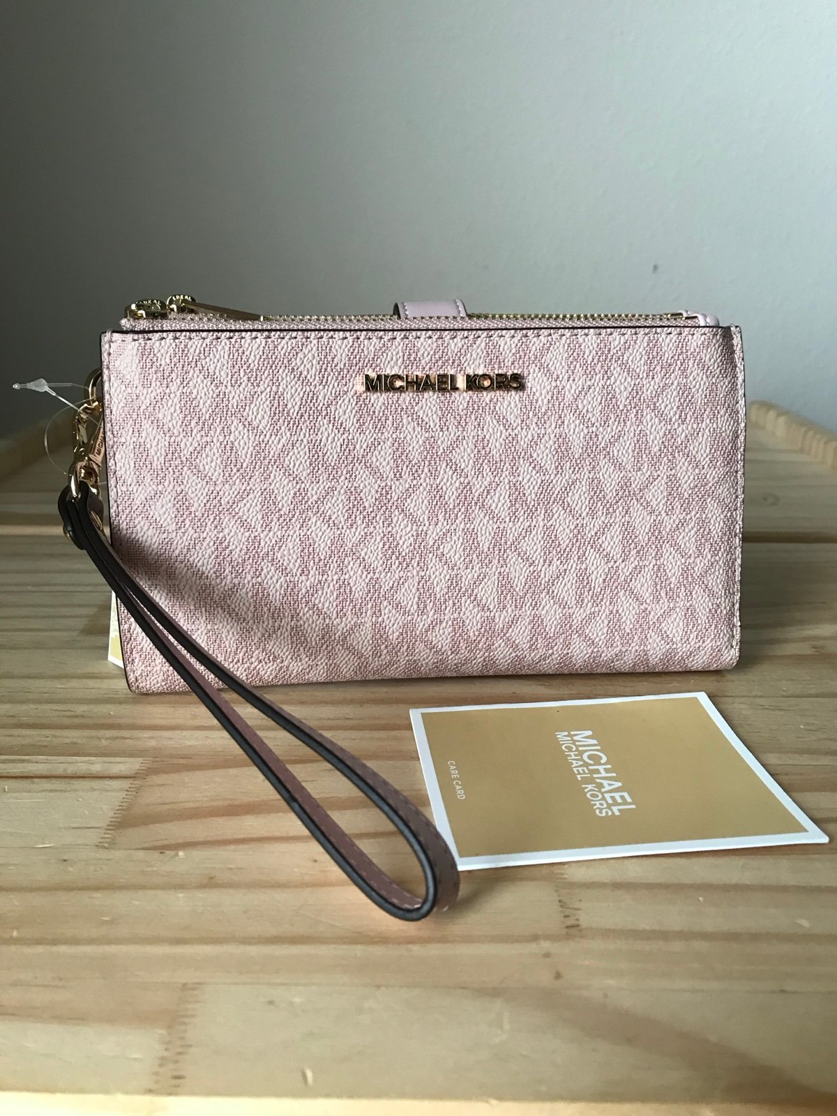 Michael Kors Jet set travel large double zip wristlet