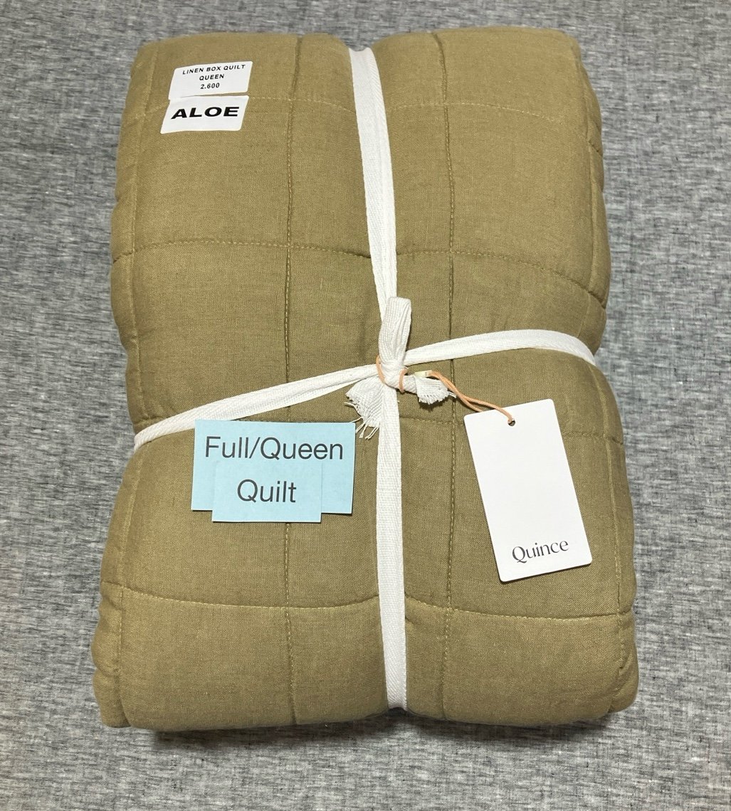 New Quince European Linen Box Quilt Full/Queen M25